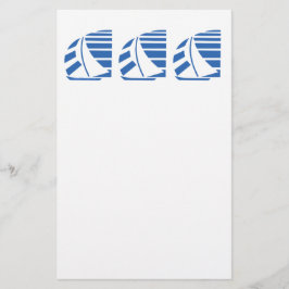 Flyer Barcos de vela azul