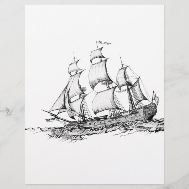 Flyer barcos na água (Frente)