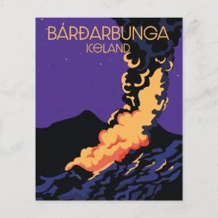 Flyer Bárðarbunga, poster de viagens islandês.