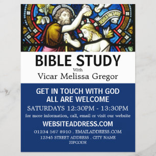 Flyer Batismo de Jesus, Bíblia cristã