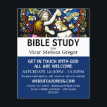 Flyer Batismo de Jesus, Bíblia cristã<br><div class="desc">Batismo de Jesus,  Folhetos de Publicidade da Classe Cristã de Bíblias,  da Loja Cartão de visita.</div>