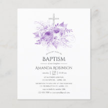 Batismo Floral Lilac e Silver ou Christening