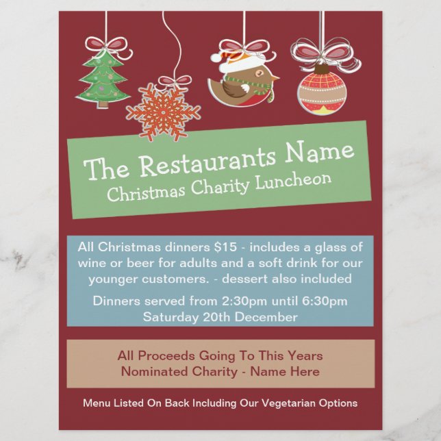 Flyer Baubles de Natal (Frente)