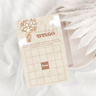 Flyer Bear Chá de fraldas Game BINGO