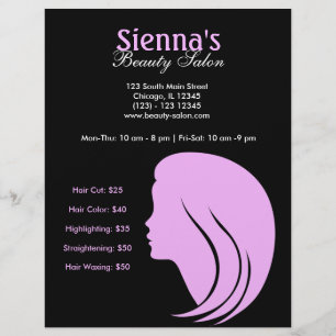 Flyer Beauty Salon (ameixa)