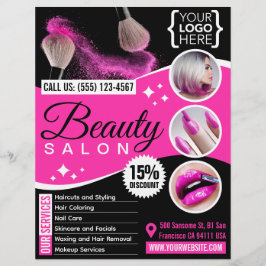 Flyer Beauty Salon / Hairdresser / Salão de cabelo