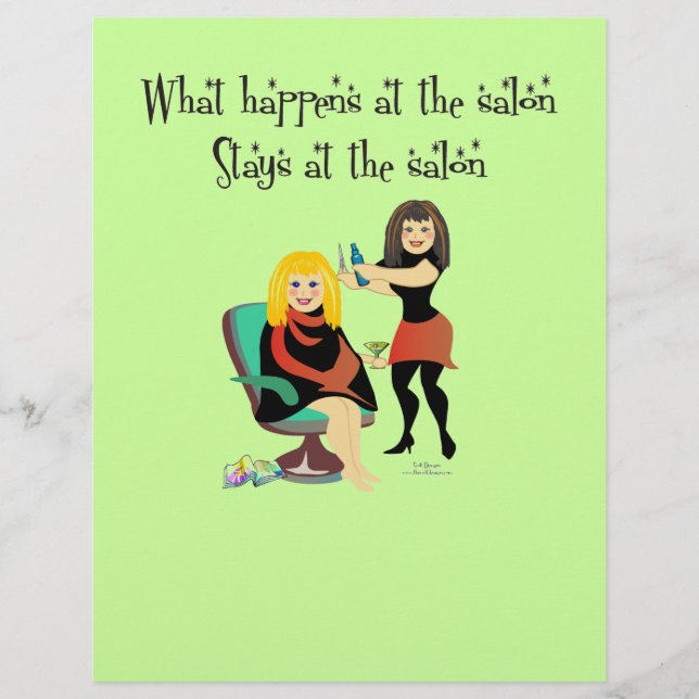 Flyer Beauty Salon Secretos (Frente)