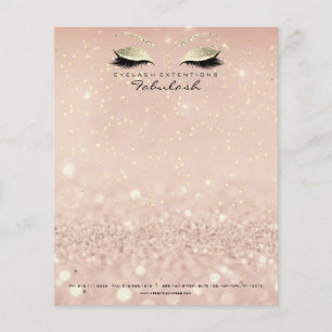 Flyer Beauty Studio Lashes Makeup Stylist Dourado Skinny