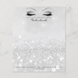 Flyer Beauty Studio Lashes Makeup Stylist Silver Cinzas2