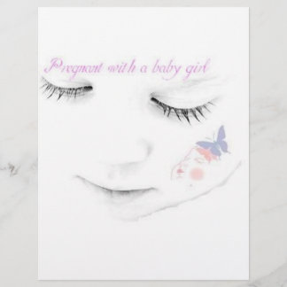Flyer Bebê menina grávida