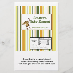 Flyer Bebês da selva do envoltório do bar de Hershey