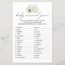 Bebês Jogo Animal Avocado Santo Chá Guacamole