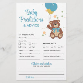 Flyer Bebês Predições e Conselhos Jogo do Urso Azul