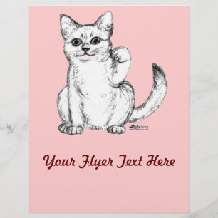 Flyer Beckoning Kitty Cat Maneki Neko