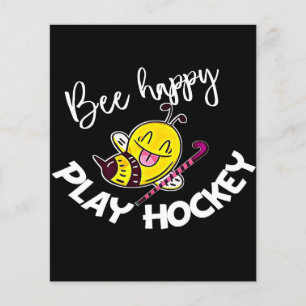 Flyer Bee Happy Toca Hockey Bee Gifts, Eu Amo Bee Honey