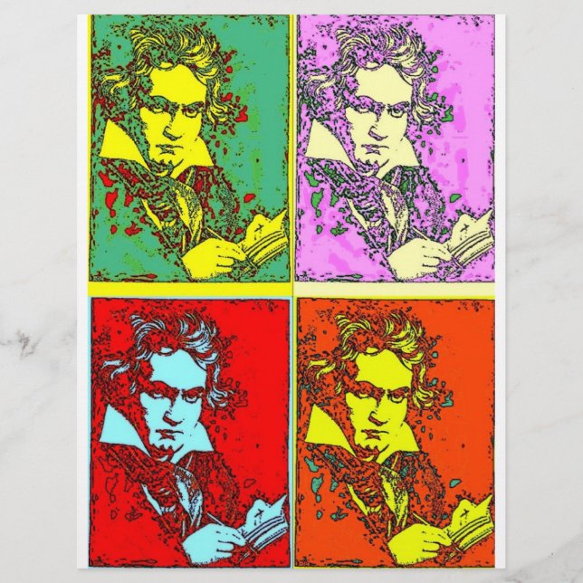 Flyer Beethoven, pop-art (Frente)