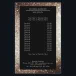 Flyer Beidseitia Dourada Elegante<br><div class="desc">Ein elegantes und raffiniertes Design mit einem digital Bild aus Silber-Dourado-Glitter. Achtung: Bei der Herstellung wird keine echte Folie verwendet,  sondern nur die Farbe gründlich aufgedruckt. Füge deine Daten,  Logo,  FirmenDetails und Bilder in Minuten hinzu.</div>