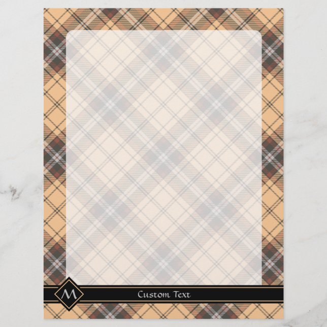 Flyer Beige e Brown Tartan (Frente)