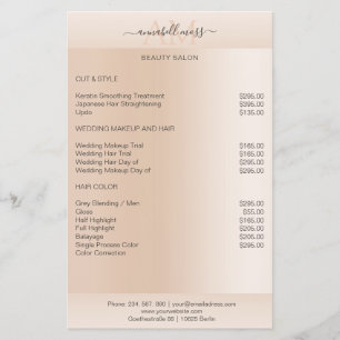Flyer Beige Hautfarbe minimale moderno