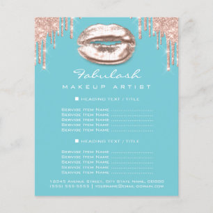 Flyer Beijo azul da faísca do insecto do brilho do sal