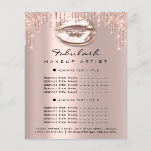 Flyer Beijo da faísca do insecto do brilho do rosa do