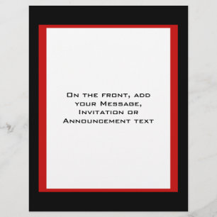 Flyer beira preta vermelha simples