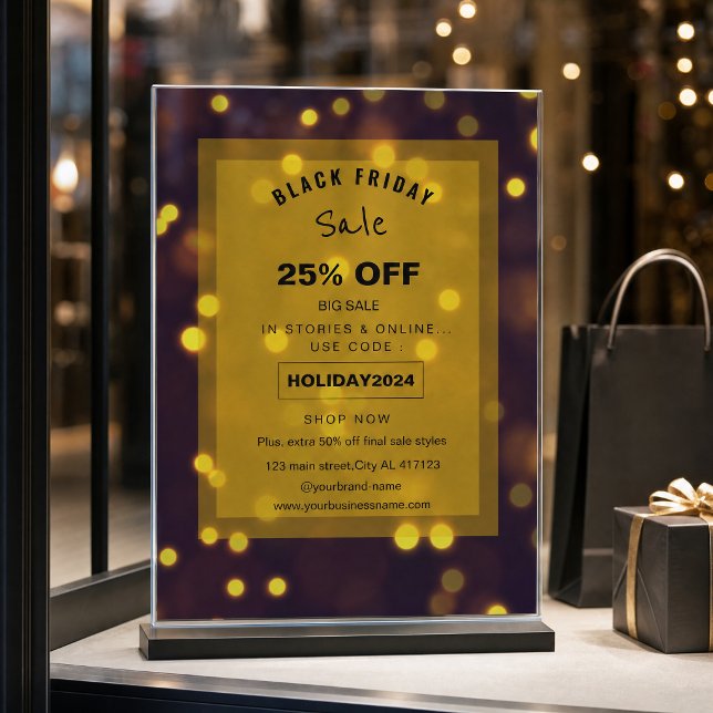 Flyer Bela promoção de venda com Faíscas Douradas (#blackfriday #salepromotion #promotionflyer #saleflyer #goldensparklesflyer #bigsale #discoundflyer )
