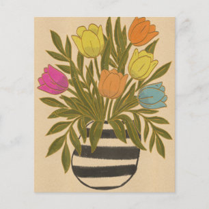 Flyer Belas Tulipas Vintage