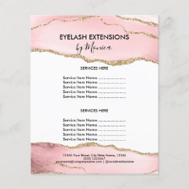 Flyer Beleza Makeup Pisca Salon Blush Pink Girly Modern