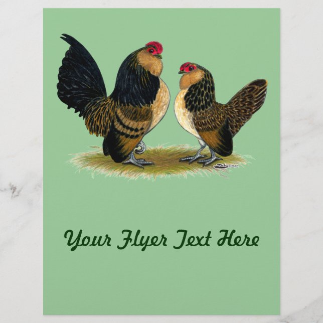 Flyer Belga d'Anvers Bantams: Quail (Frente)