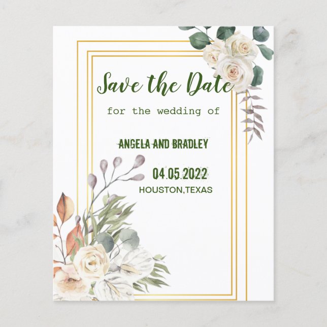 Flyer Belo ouro floral (Frente)