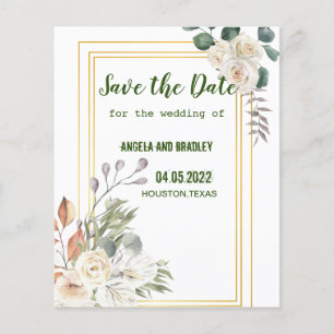 Flyer Belo ouro floral