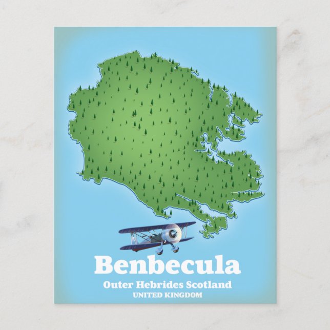 Flyer Benbecula Hébrides Externes Escócia (Frente)