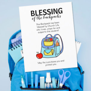 Flyer Bênção das mochilas
