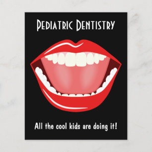 Flyer Big Mouth Small Dentist Dentistry Dental Leaflet