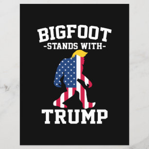 Flyer Bigfoot Apoia Trump Eleições 2024