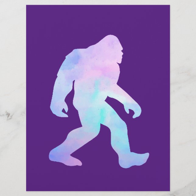 Flyer Bigfoot de Aquarela (Frente)