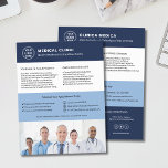 Flyer Bilingual Medical Clinic | English Spanish<br><div class="desc">Professional bilingual medical clinic flyer with English on the front and Spanish on the back, designed to help doctors and healthcare clinics reach diverse communities. Easily customize with your logo, services, contact information, and QR code. Ideal for clinics, community health centers, pharmacies, and local marketing to attract new patients and...</div>