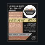 Flyer Black Rubish Skip, Skip/Dumpster Company<br><div class="desc">Folhas De Anúncio Da Empresa Skip/Dumpster Pelas Lojas De Cartão de visita.</div>