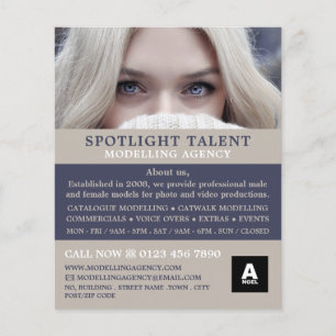 Flyer Blonde Model, Modelation Agency, Model Agent