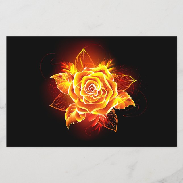 Flyer Blooming Fire Rosa (Frente)