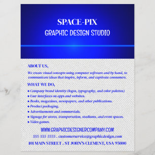 Flyer Blue Bokeh Guilloché Design, Designer Gráfico