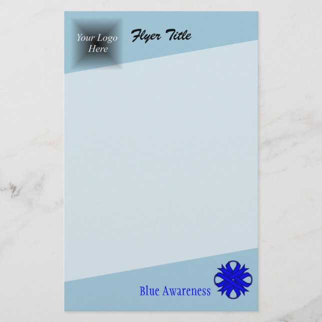 Flyer Blue Clover Ribbon por Kenneth Yoncich (Frente)
