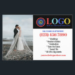 Flyer Blue Red Logo Photos Promo Small Business<br><div class="desc">Blue, red, and white marketing flyers for your small business personalized with your logo, photos, QR code, and custom text. Personalized promo flyers for your small business, perhaps photography, landscaping, beauty, wellness, and more. Add photos, address, social media, phone number and any information your future clients and customers might need....</div>