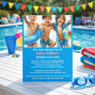 Flyer Boas Piscinas de aniversário