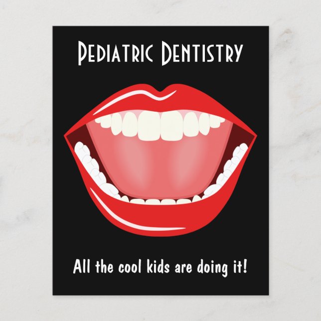 Flyer Boca Pequena Dentista Odontologia Folha (Frente)
