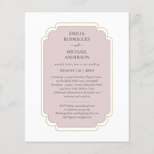Flyer Boda de Orçamento Bilíngue Espanhol Casamento 