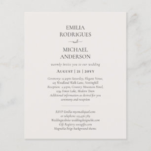Flyer Boda Espanhola de BILINGUAL, com dupla face orçam