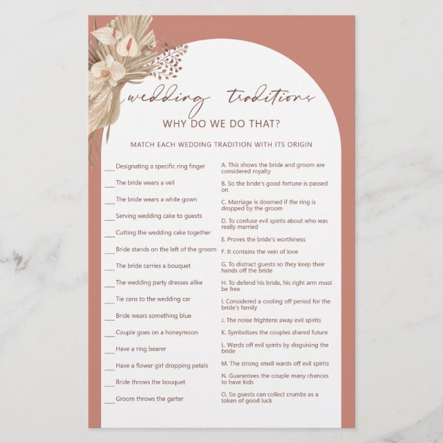 Flyer Boêmia, tradições de casamento, mosca-chá de panel (Frente)