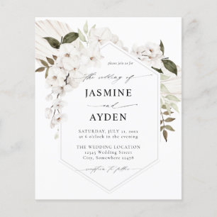 Flyer Boho Floral Boho de Orçamento